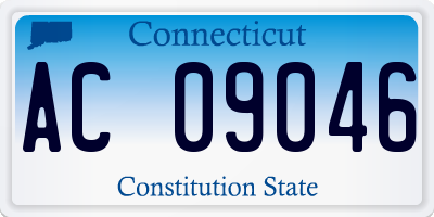 CT license plate AC09046
