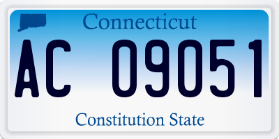 CT license plate AC09051