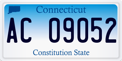 CT license plate AC09052