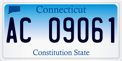CT license plate AC09061