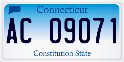 CT license plate AC09071