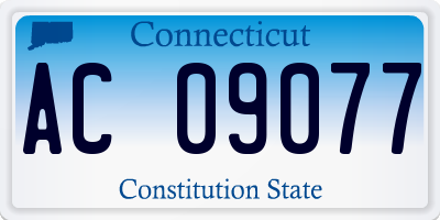 CT license plate AC09077