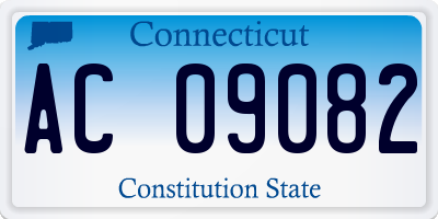 CT license plate AC09082