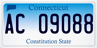 CT license plate AC09088