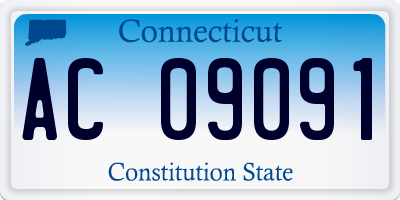 CT license plate AC09091