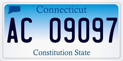 CT license plate AC09097