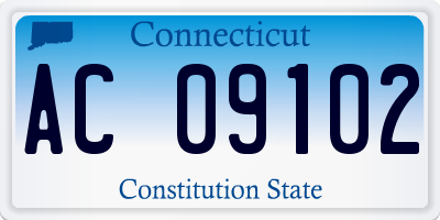 CT license plate AC09102