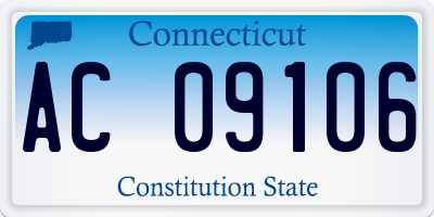CT license plate AC09106