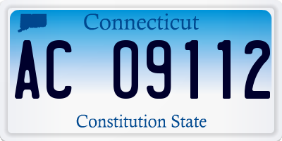 CT license plate AC09112