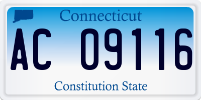 CT license plate AC09116