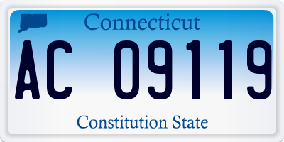 CT license plate AC09119