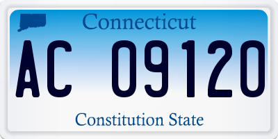 CT license plate AC09120