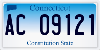 CT license plate AC09121