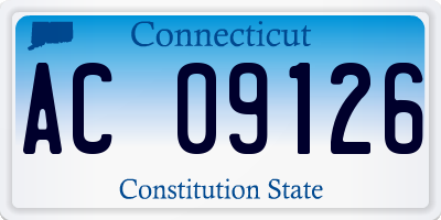 CT license plate AC09126