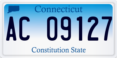 CT license plate AC09127