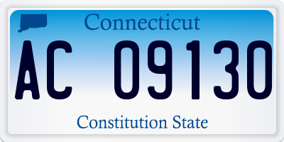 CT license plate AC09130