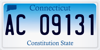 CT license plate AC09131