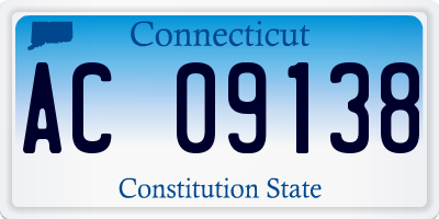 CT license plate AC09138