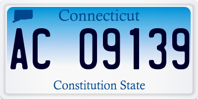CT license plate AC09139