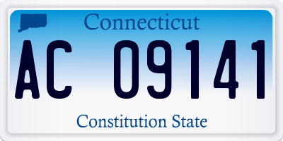 CT license plate AC09141