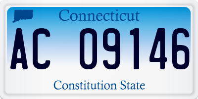 CT license plate AC09146