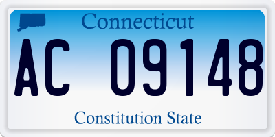 CT license plate AC09148