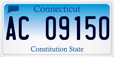 CT license plate AC09150