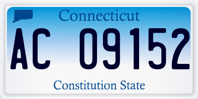 CT license plate AC09152