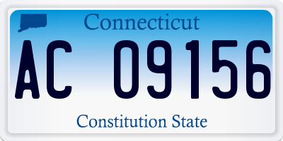 CT license plate AC09156