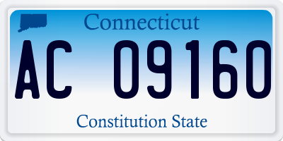 CT license plate AC09160