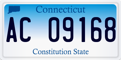 CT license plate AC09168