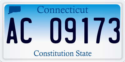 CT license plate AC09173