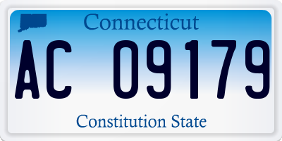CT license plate AC09179