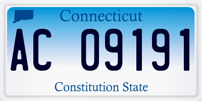 CT license plate AC09191