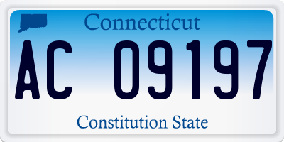 CT license plate AC09197