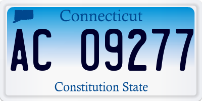 CT license plate AC09277