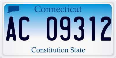 CT license plate AC09312
