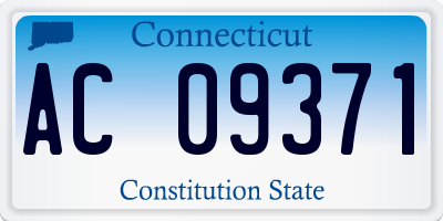 CT license plate AC09371