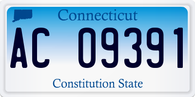 CT license plate AC09391