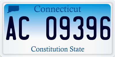 CT license plate AC09396