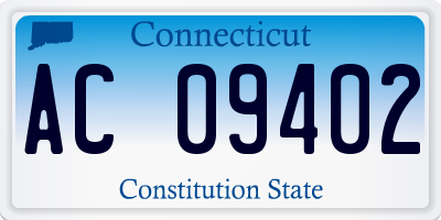 CT license plate AC09402