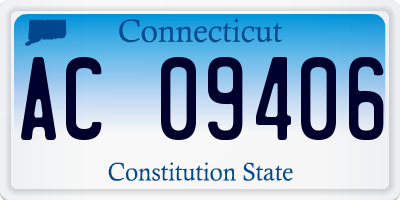 CT license plate AC09406