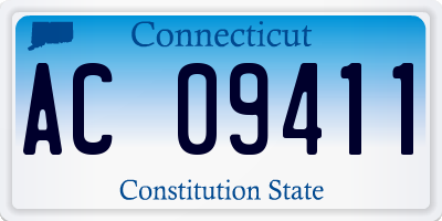 CT license plate AC09411