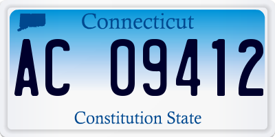 CT license plate AC09412
