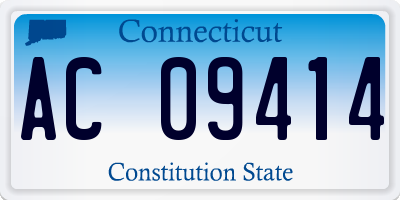 CT license plate AC09414