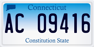 CT license plate AC09416