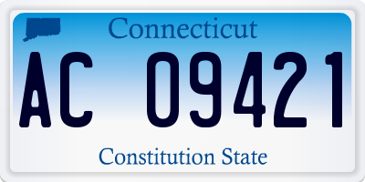CT license plate AC09421