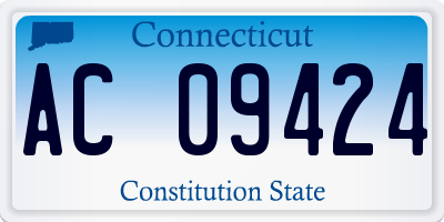 CT license plate AC09424