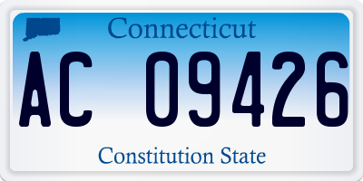 CT license plate AC09426