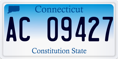 CT license plate AC09427